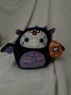 Squishmallows Phylo Black, Purple & Teal Plush Collectible
